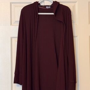 Lane Bryant Rich Burgundy Cardigan